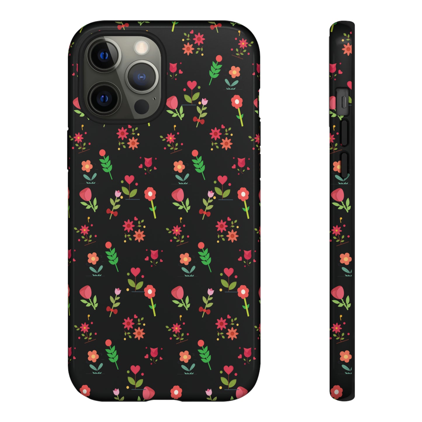 Flowers Pattern Splatter Phone Tough Cases