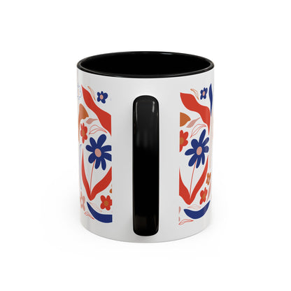 Floral Accent Coffee Mug