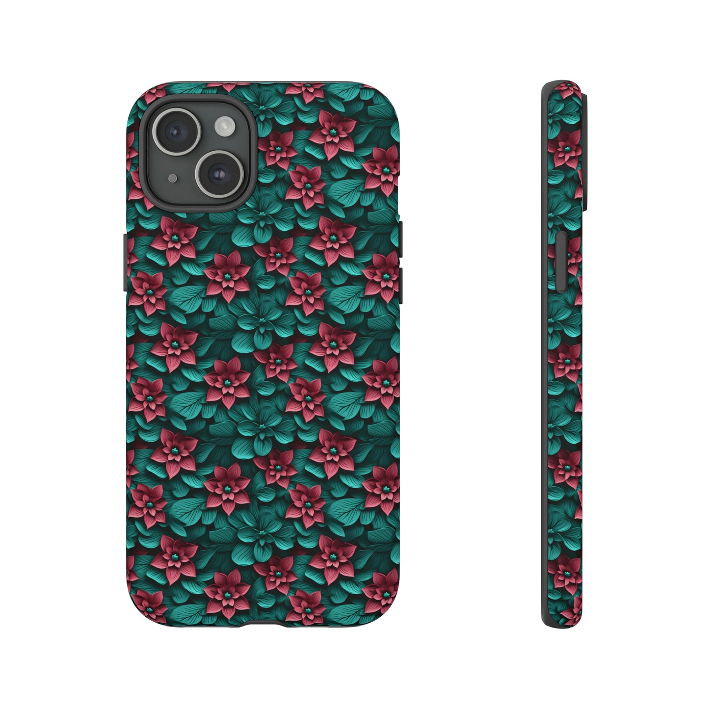 3D flowers Tough Cases