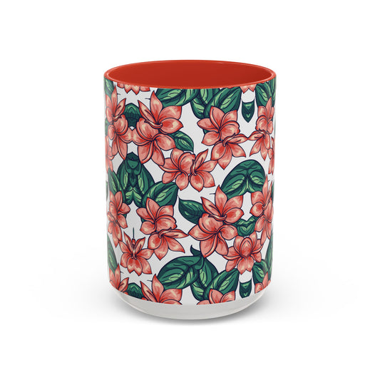 Floral Accent Coffee Mug