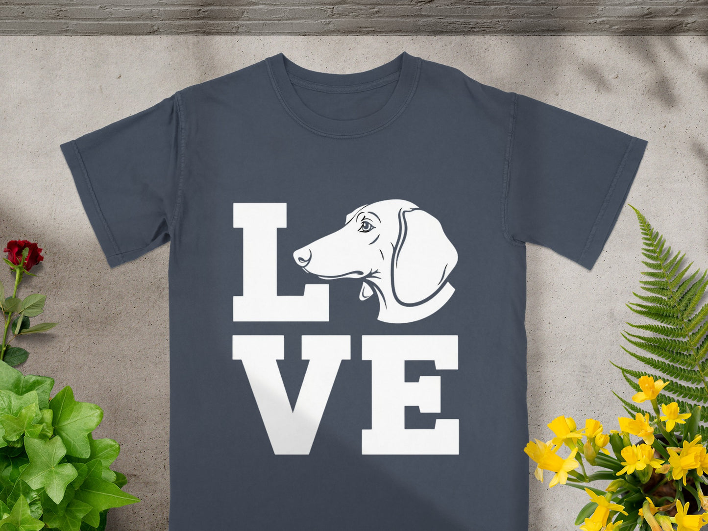 Love Dachshund Dog Graphic Unisex T-Shirt Product