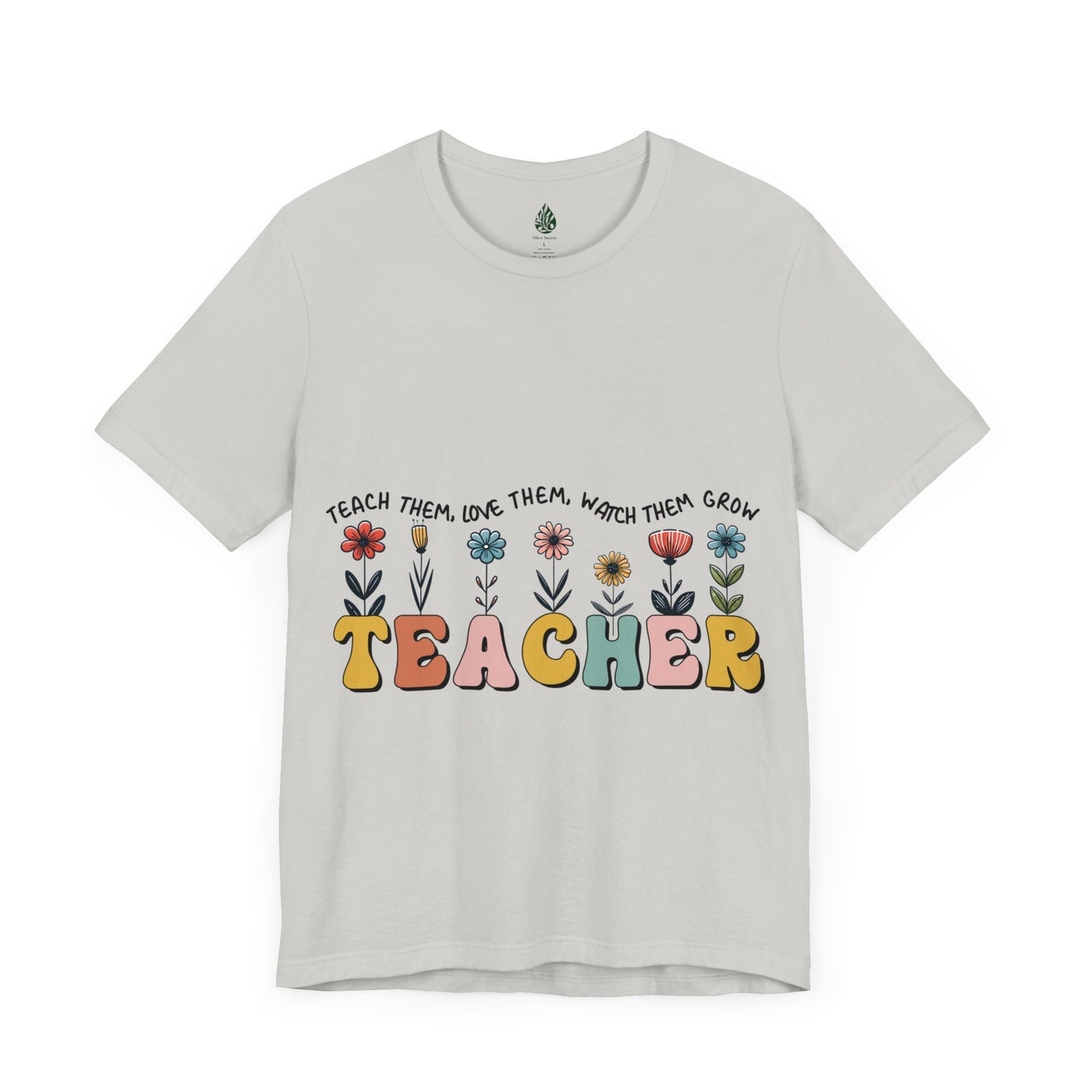 Teacher love them Unisex Jersey Short Sleeve Tee|Gift|Gift for lover|Gift for Mom|Gift for Girlfriend|Gift for Wife|Gift for Teacher|Teacher