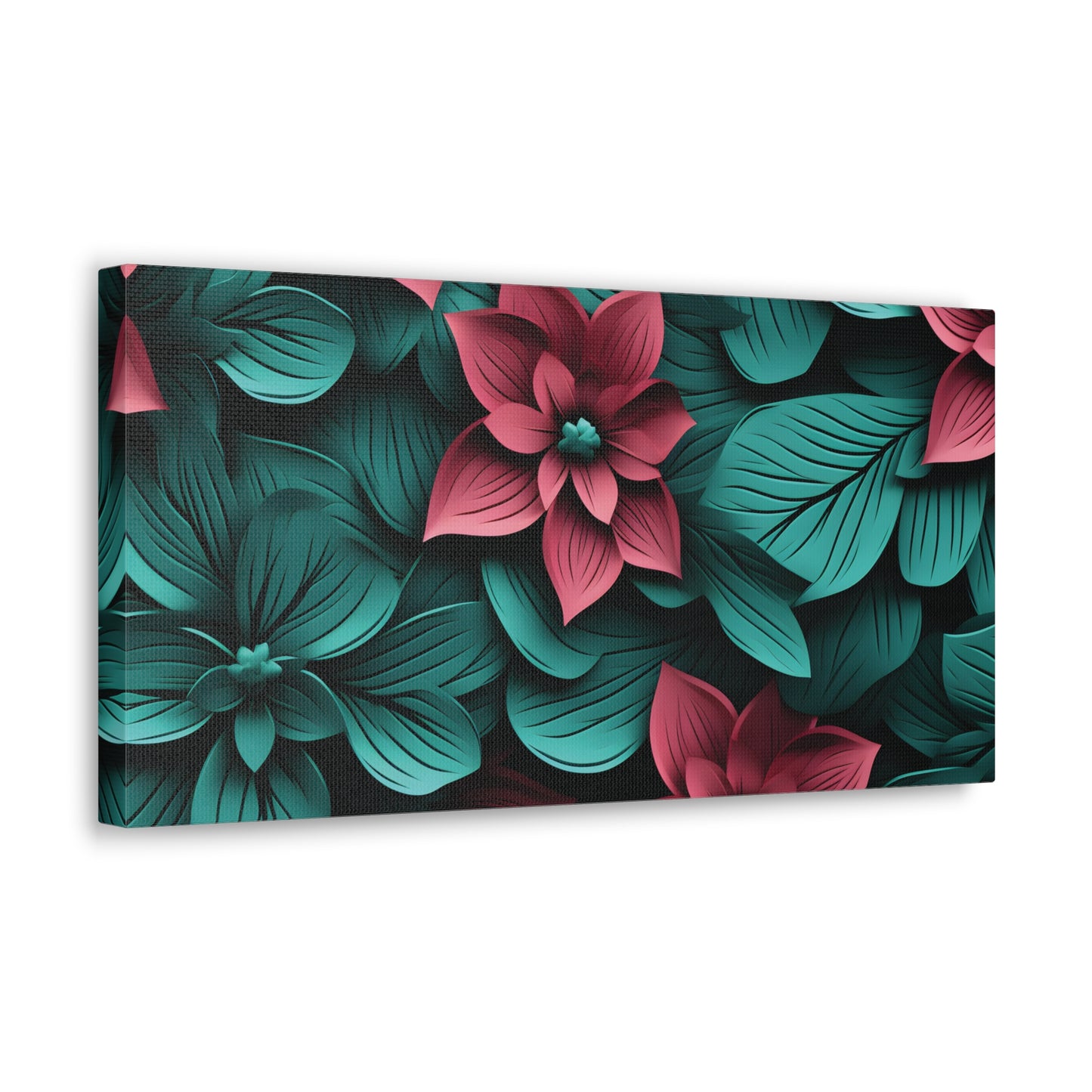 3D Flowers Gallery Wraps