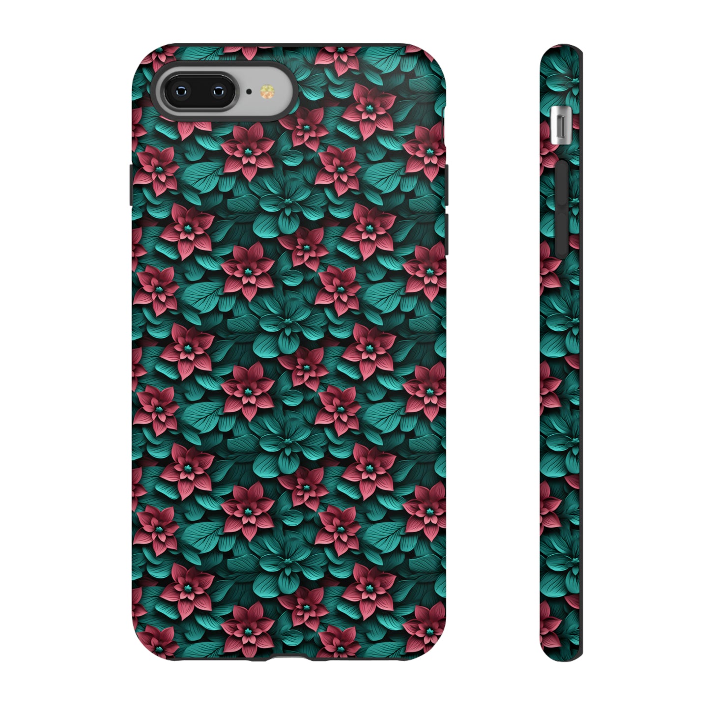 3D flowers Tough Cases