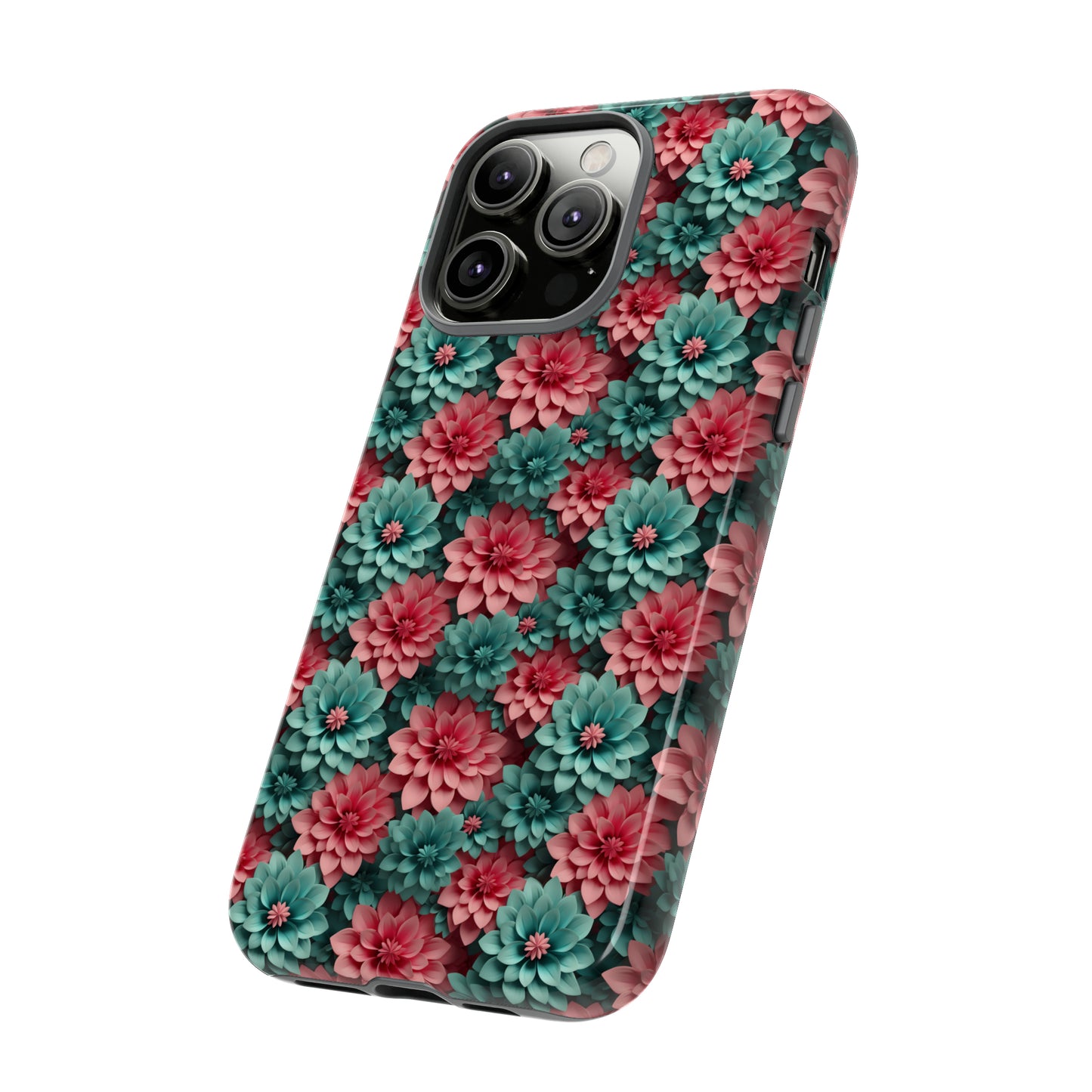 3D Flowers Tough Cases