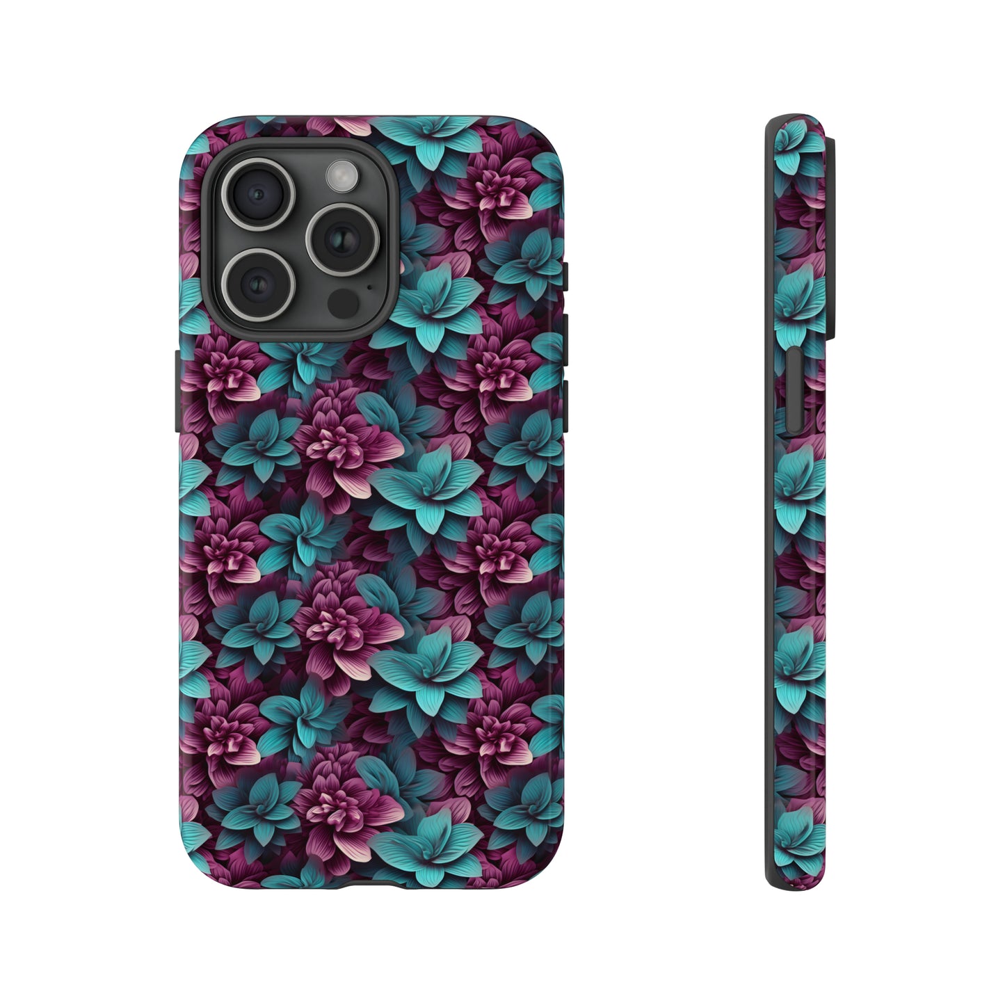 3D Flowers Tough Cases