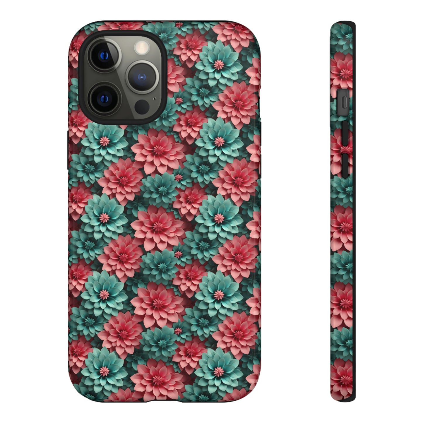 3D Flowers Tough Cases