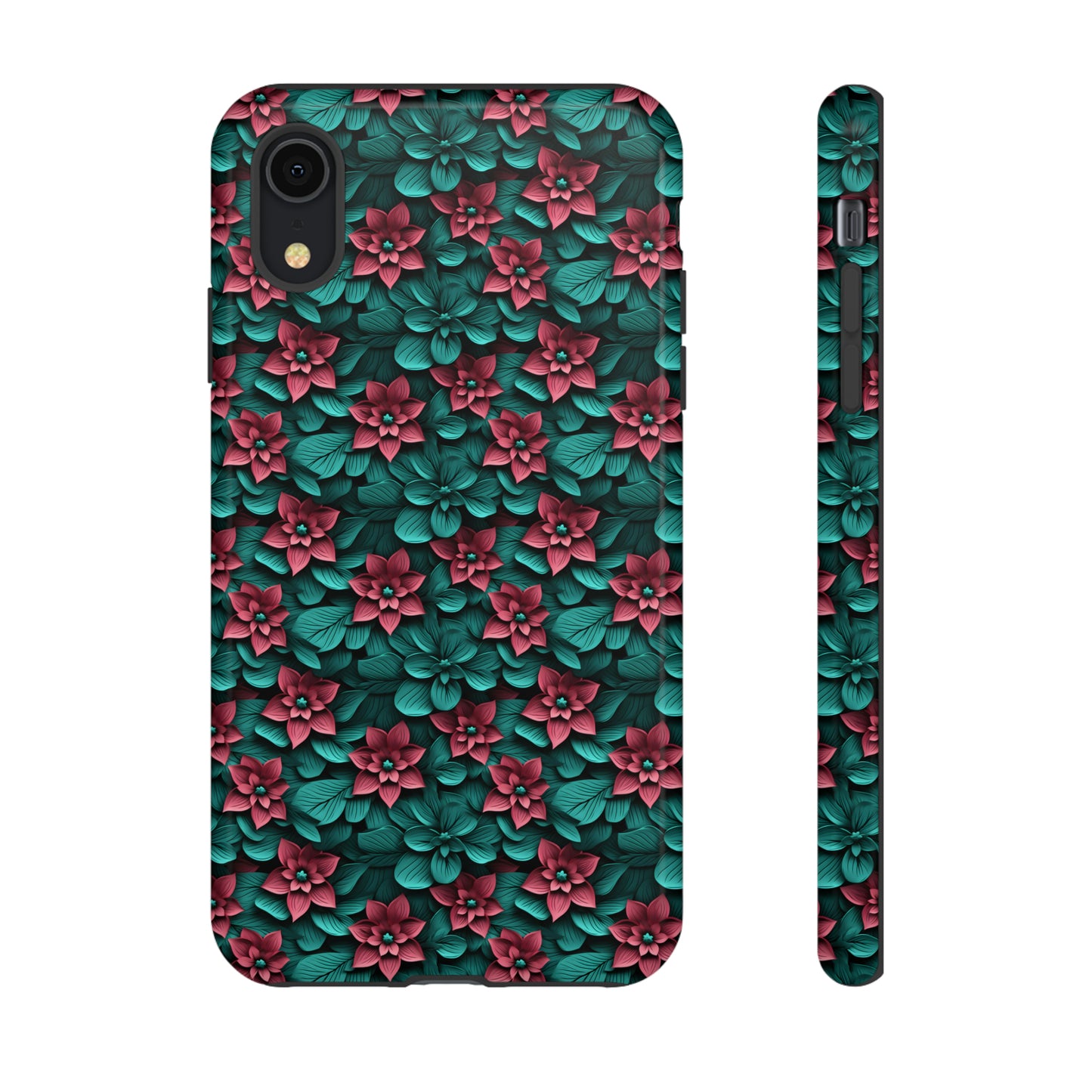 3D flowers Tough Cases