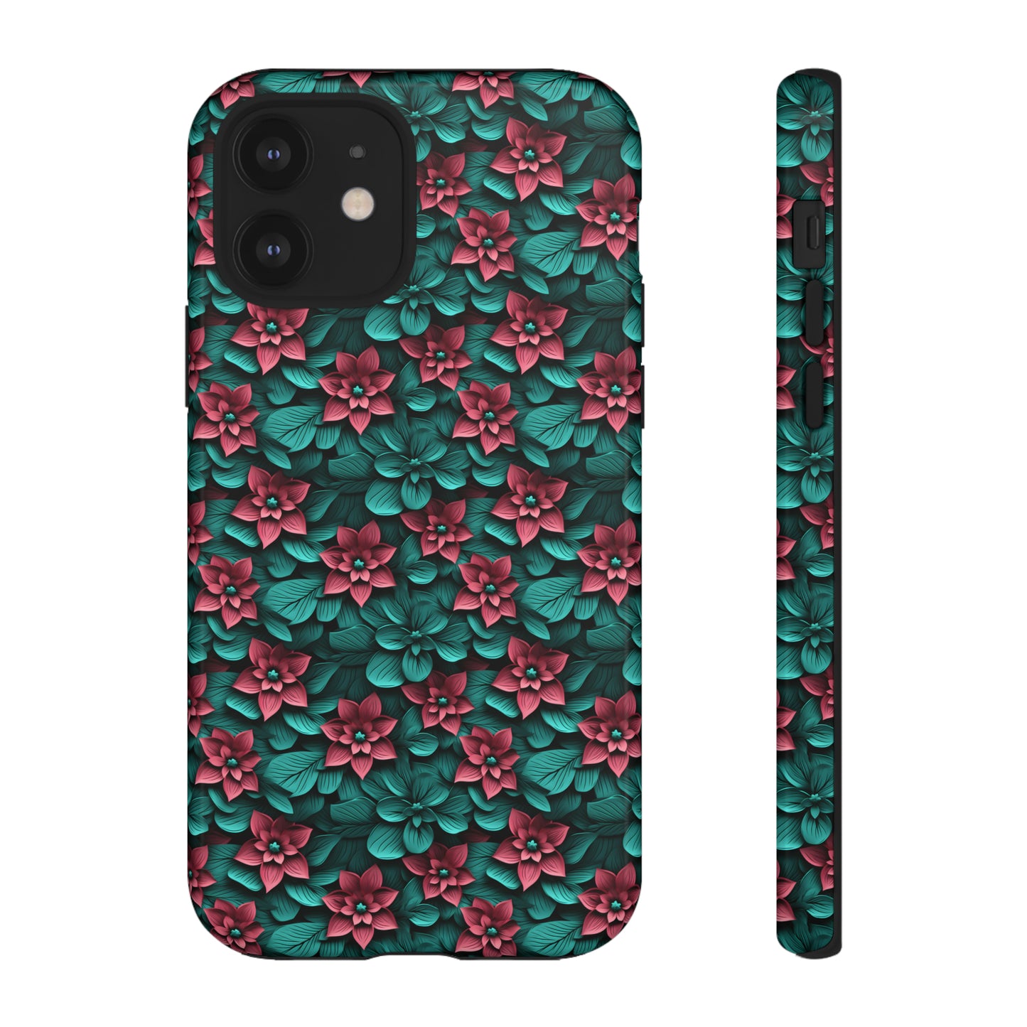 3D flowers Tough Cases