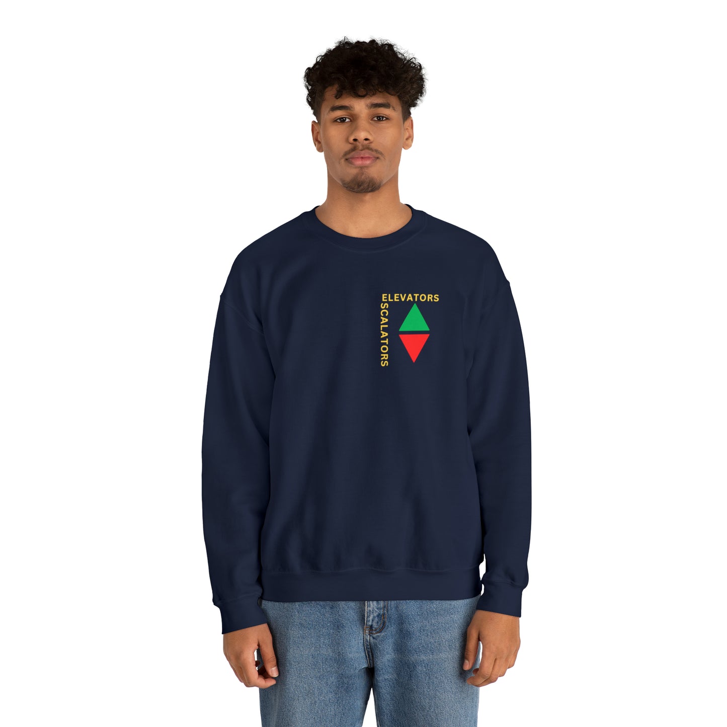 Elevators and Escalators Unisex Heavy Blend Crewneck Sweatshirt