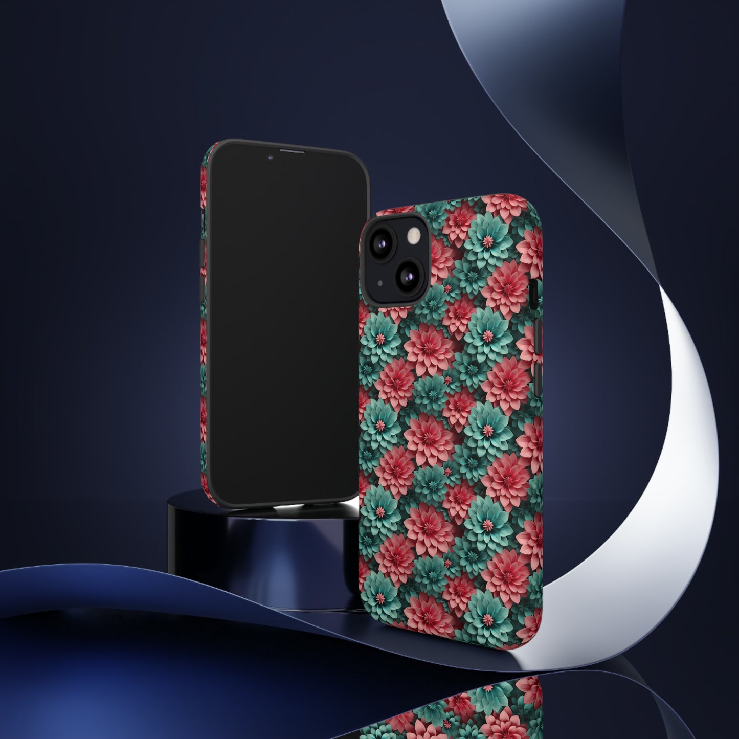 3D Flowers Tough Cases