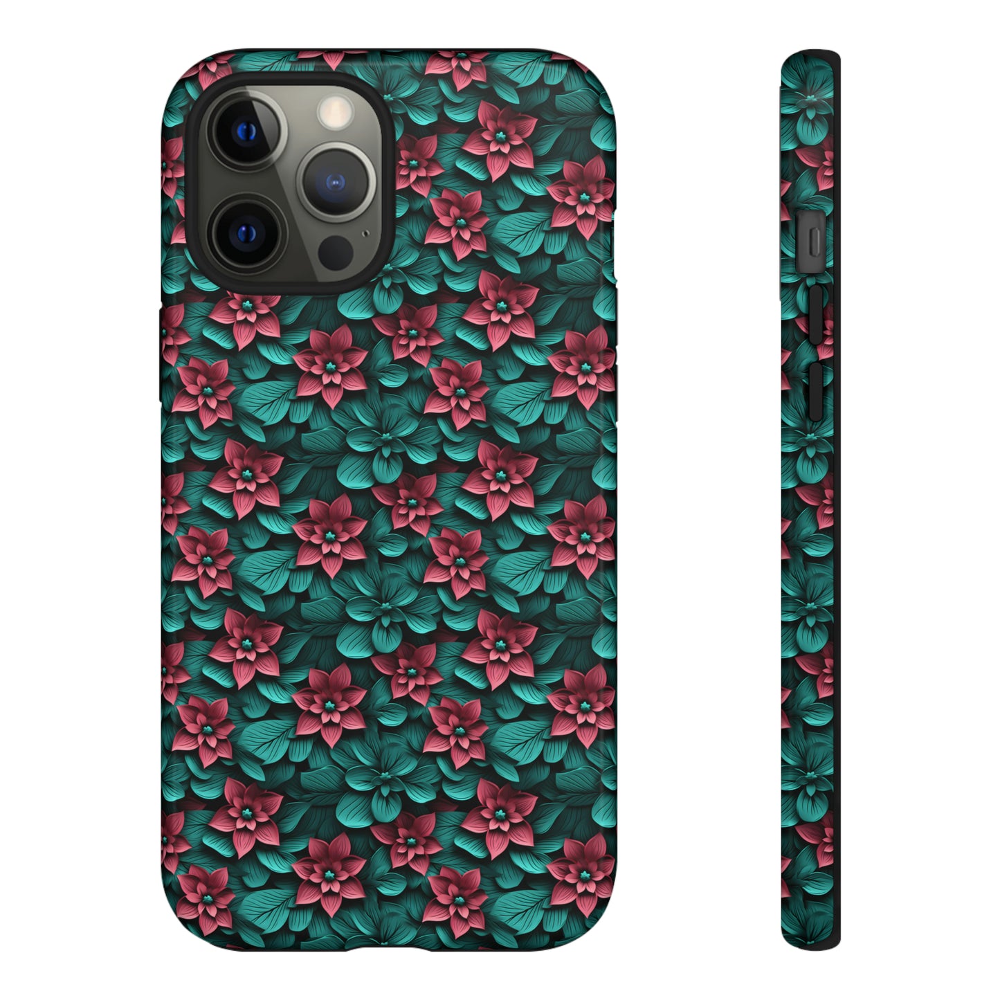 3D flowers Tough Cases