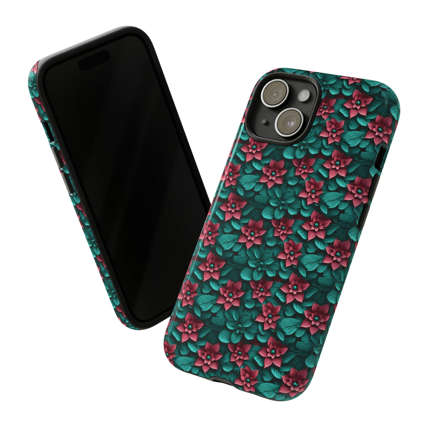 3D flowers Tough Cases