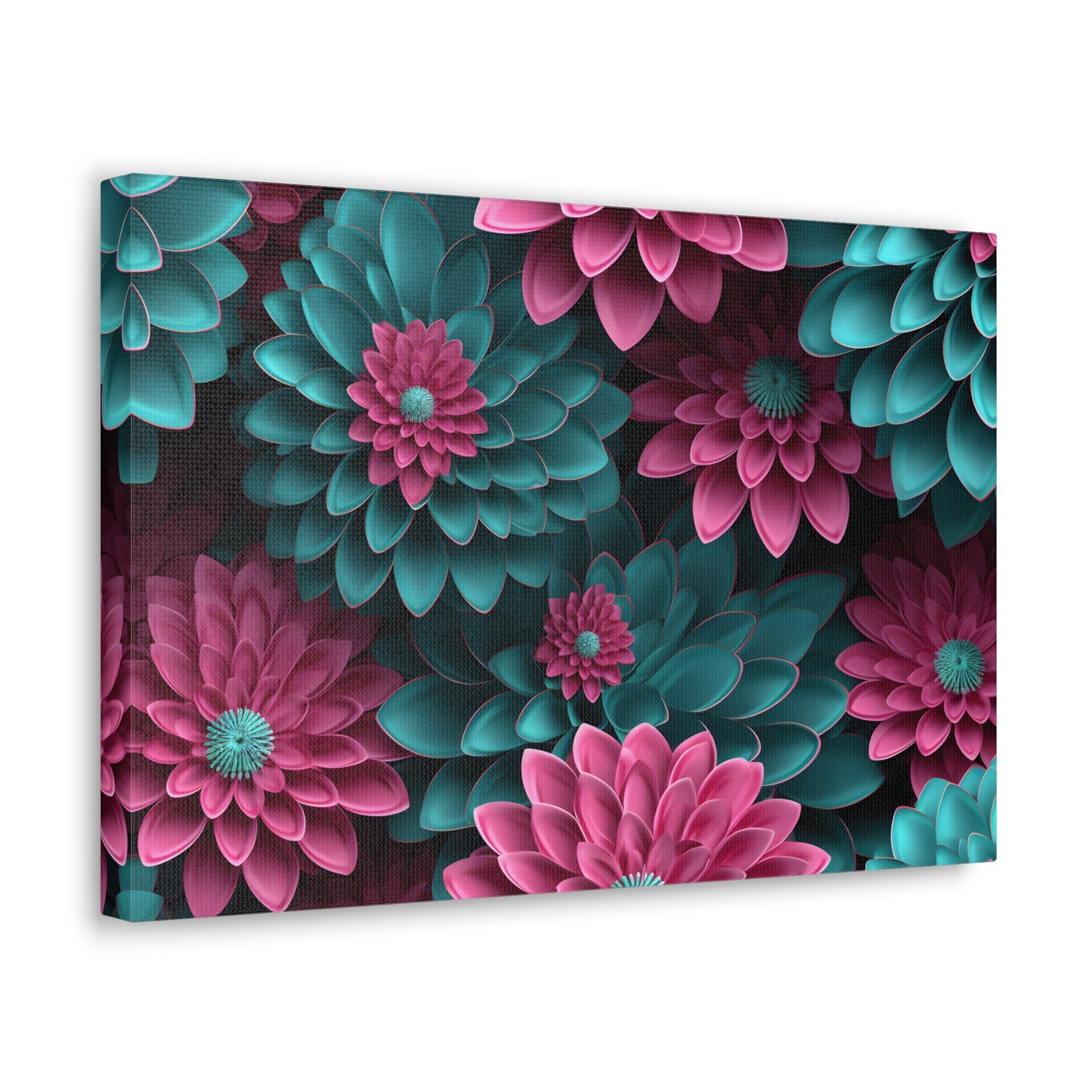 3D Flowers Gallery Wraps