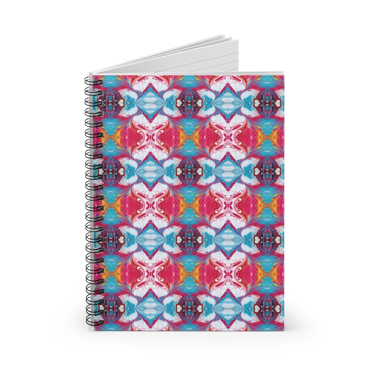 Colorful Paint Splatter Spiral Notebook - Ruled Line