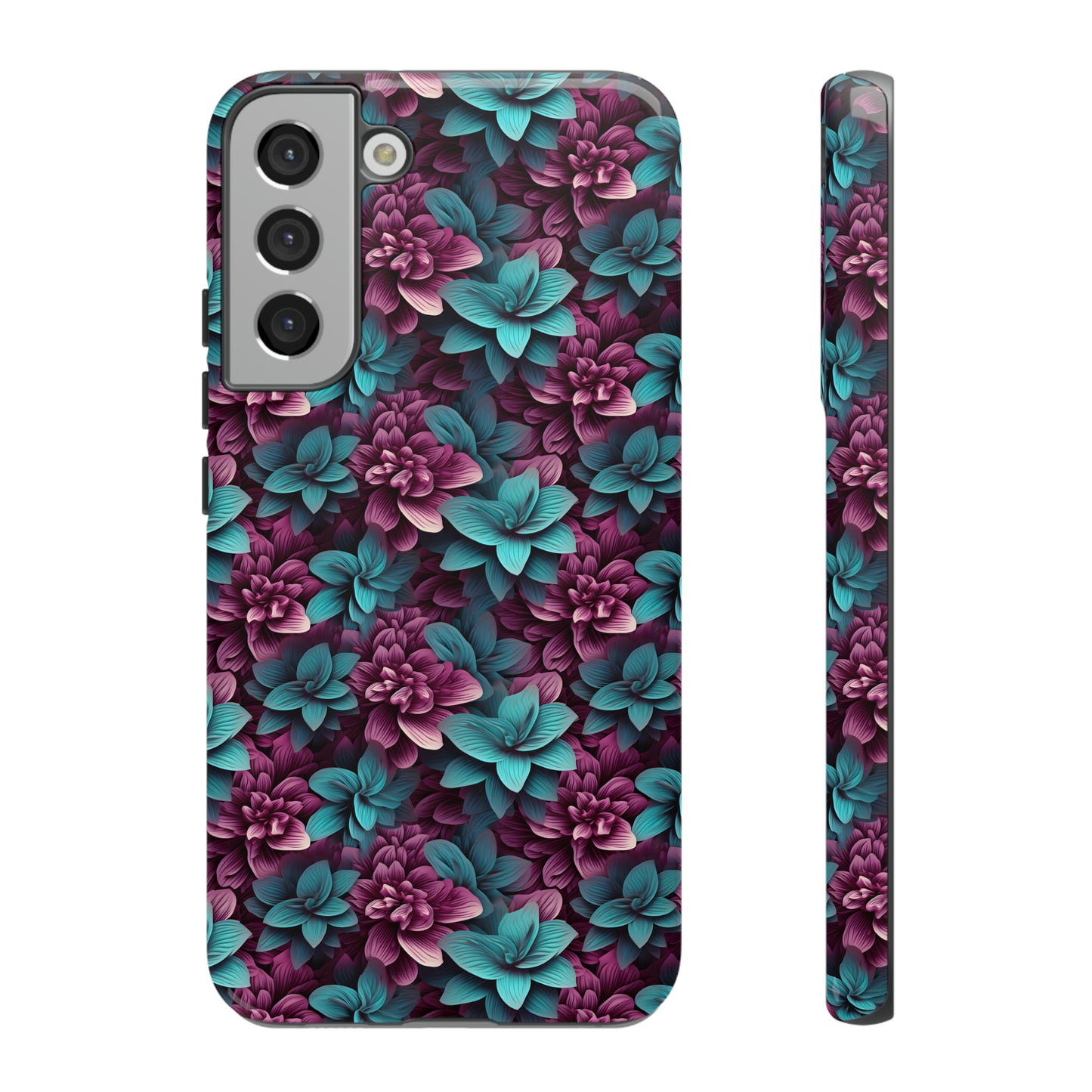 3D Flowers Tough Cases