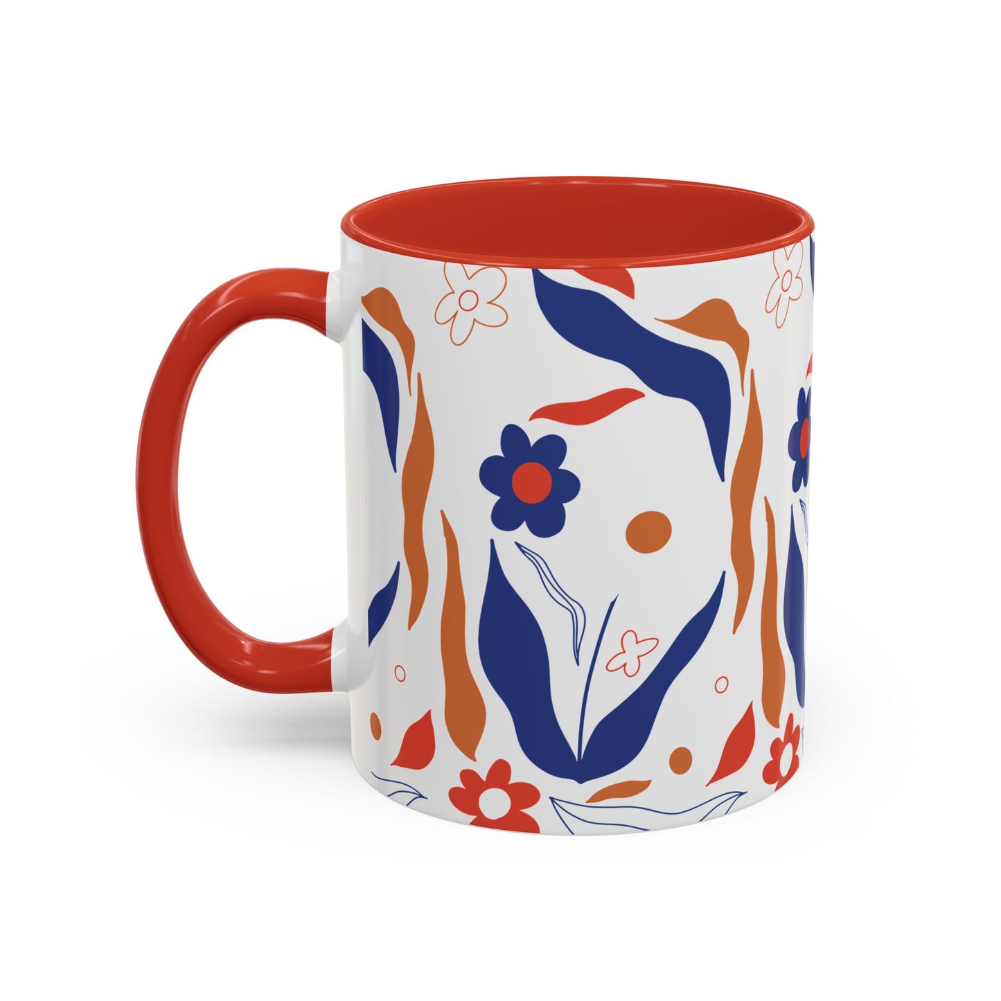 Floral Accent Coffee Mug