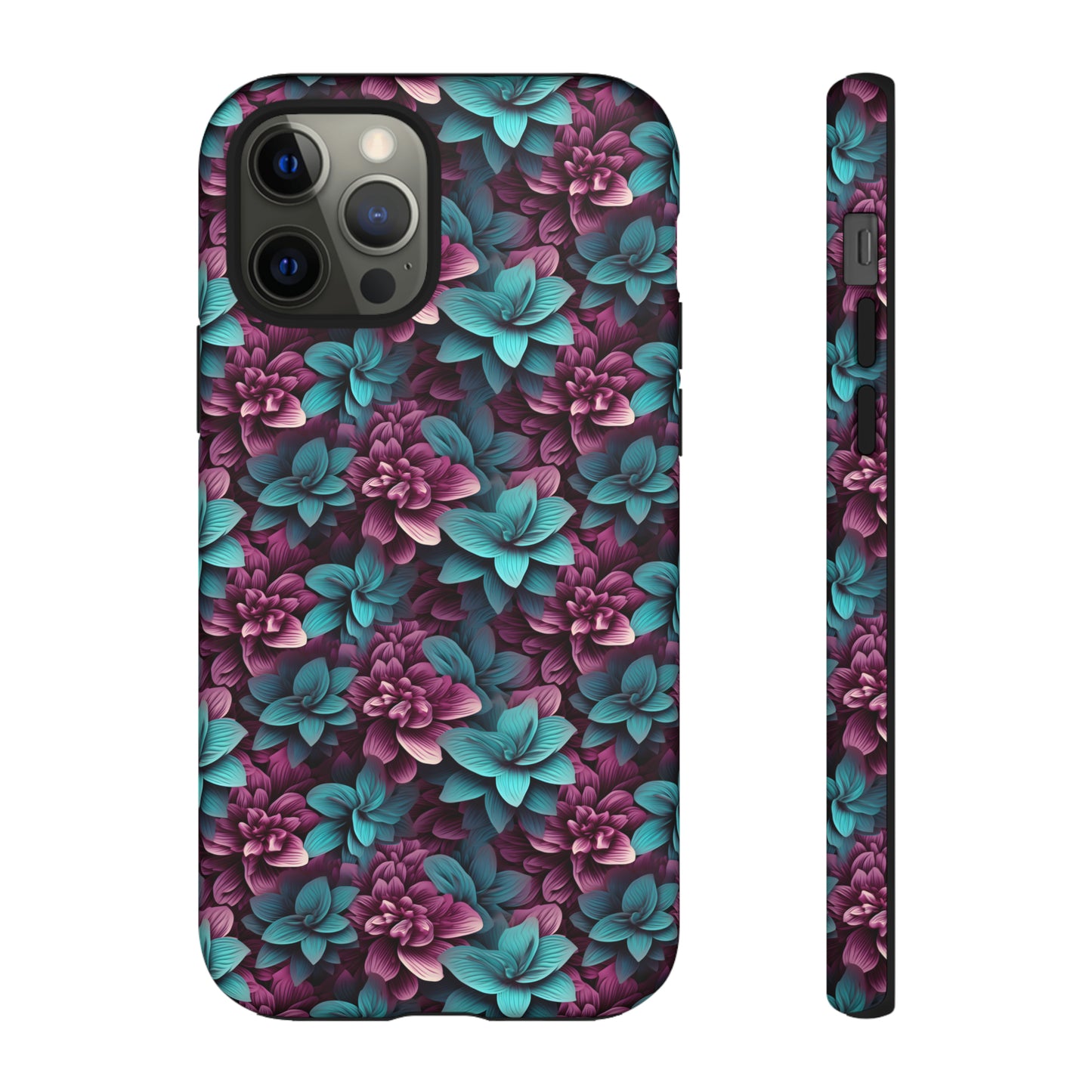 3D Flowers Tough Cases