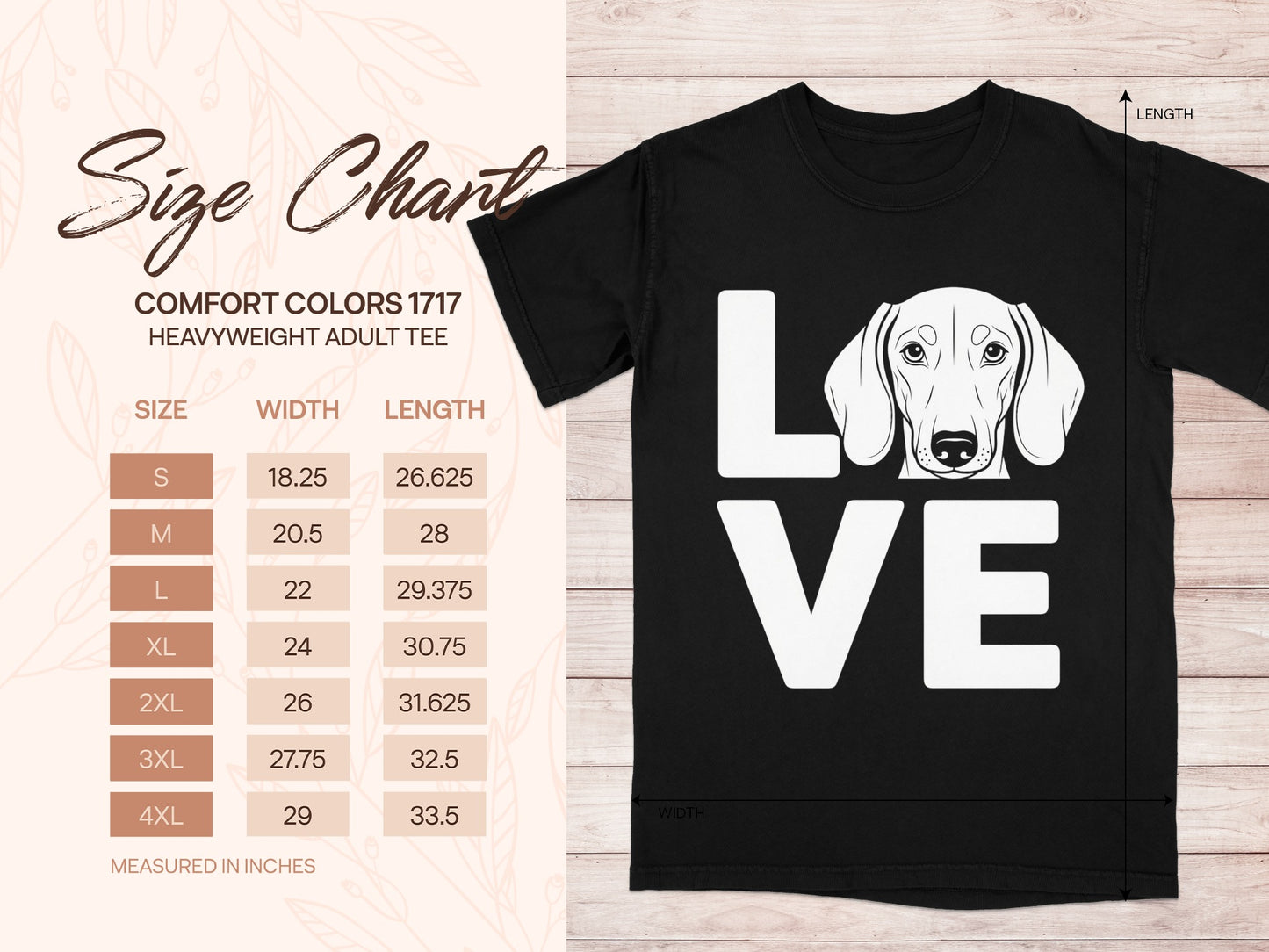 Love Dog Graphic Comfort Colors Heavyweight Adult Tee