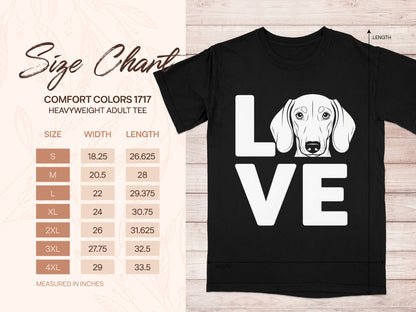 Love Dog Graphic Comfort Colors Heavyweight Adult Tee