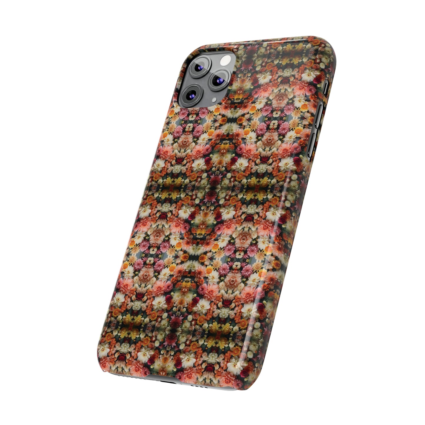 3D Flowers Pattern Slim Phone Cases