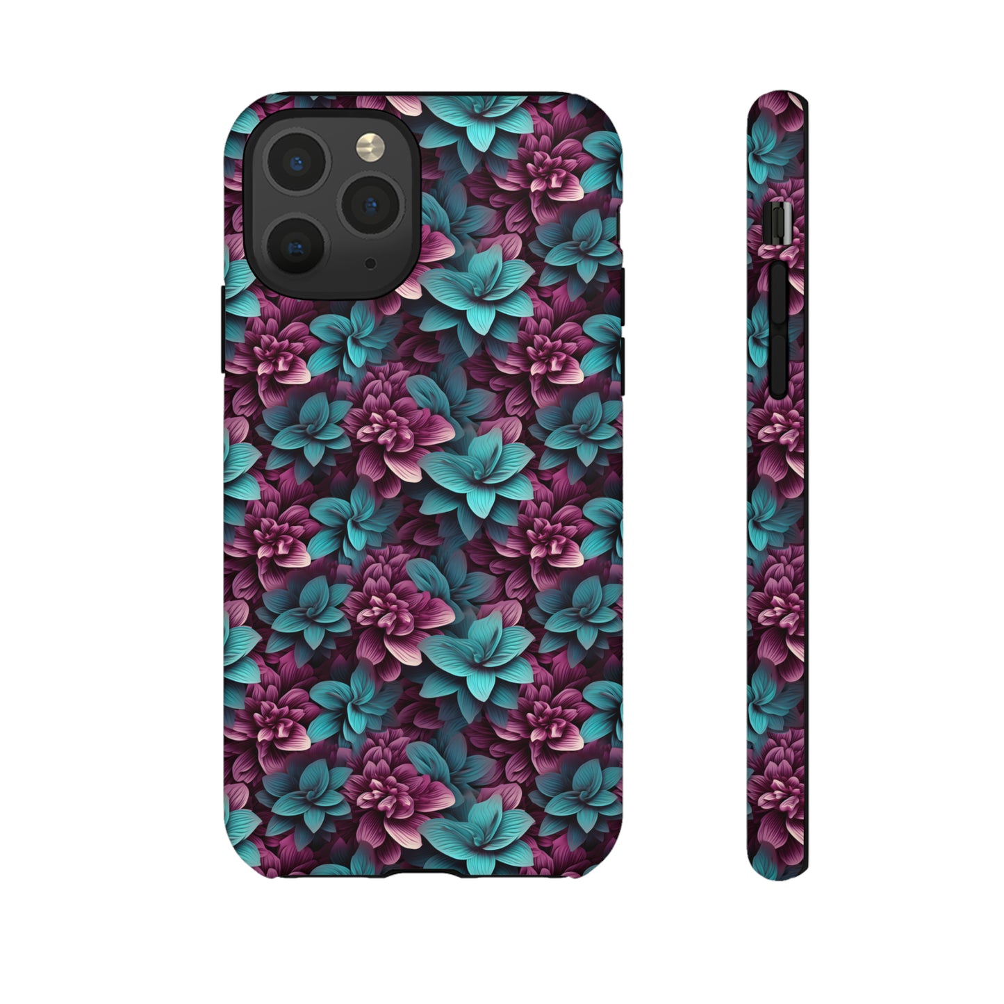 3D Flowers Tough Cases