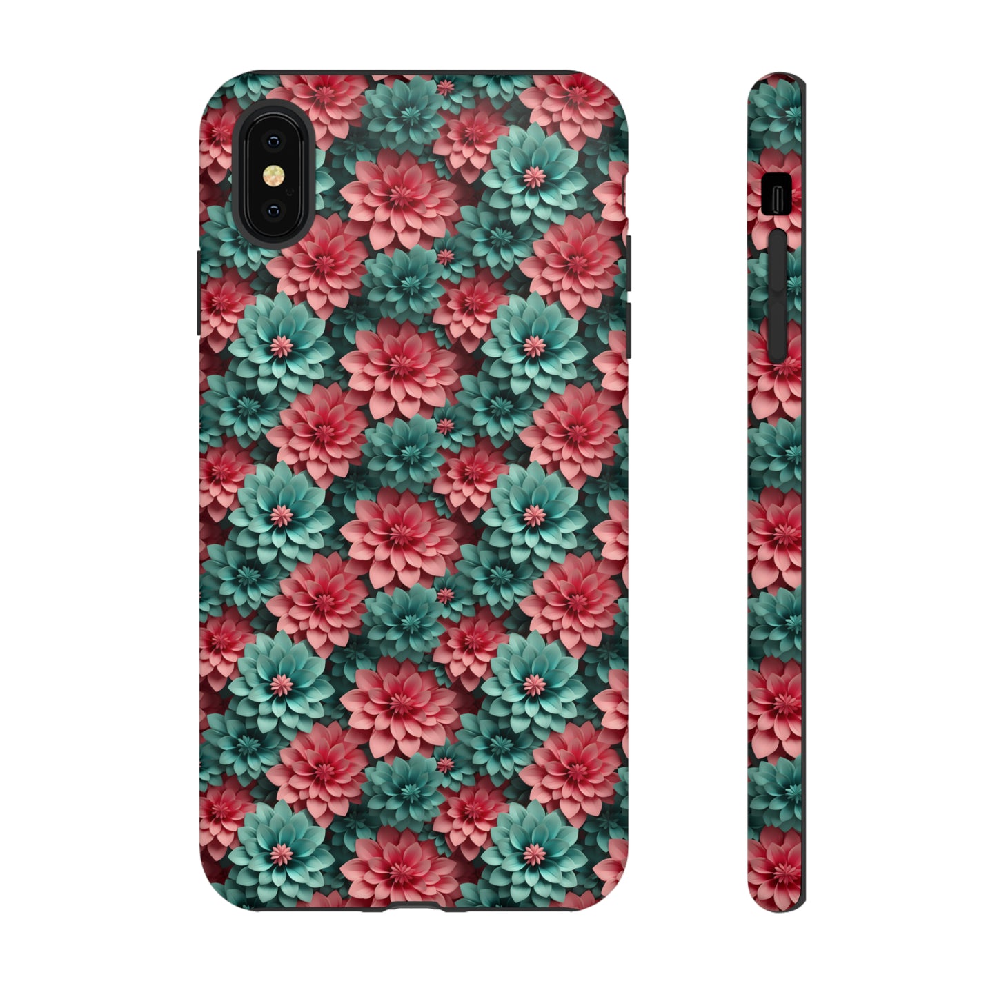 3D Flowers Tough Cases