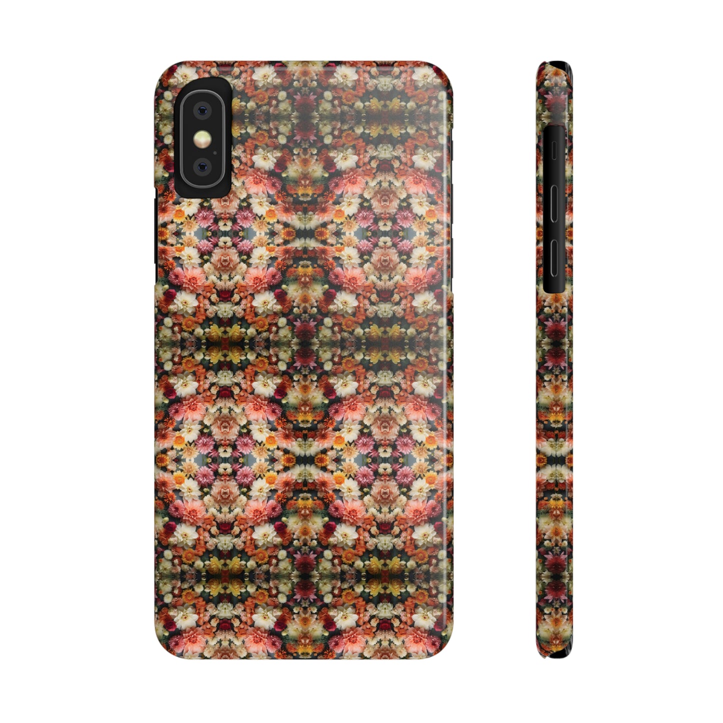 3D Flowers Pattern Slim Phone Cases