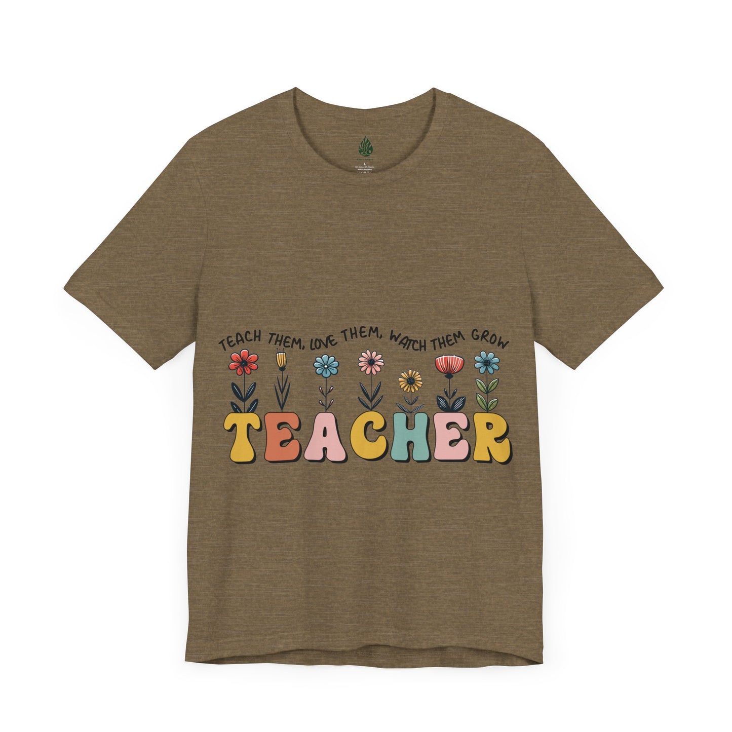 Teacher love them Unisex Jersey Short Sleeve Tee|Gift|Gift for lover|Gift for Mom|Gift for Girlfriend|Gift for Wife|Gift for Teacher|Teacher