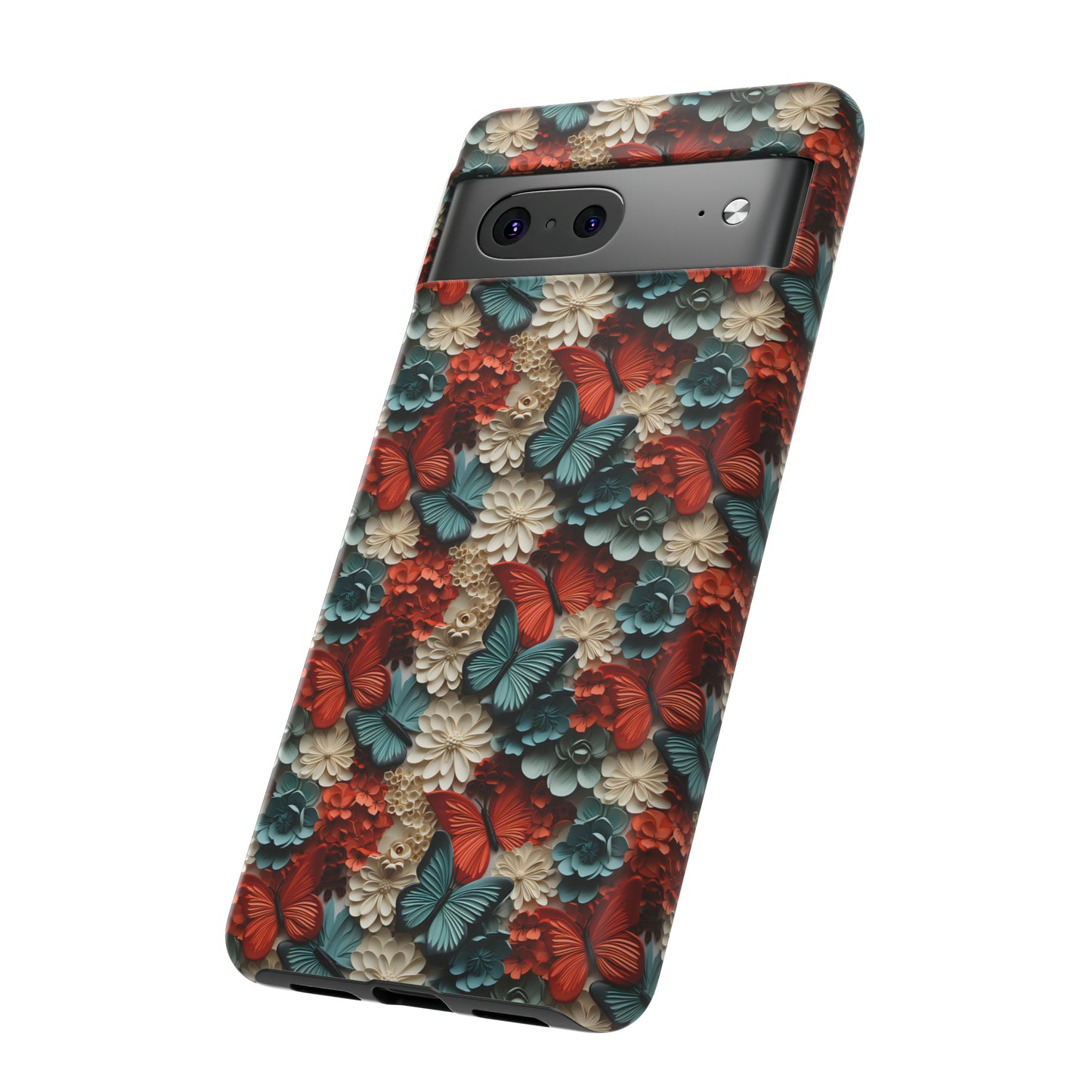 3D Butterflies and Flowers Tough Cases