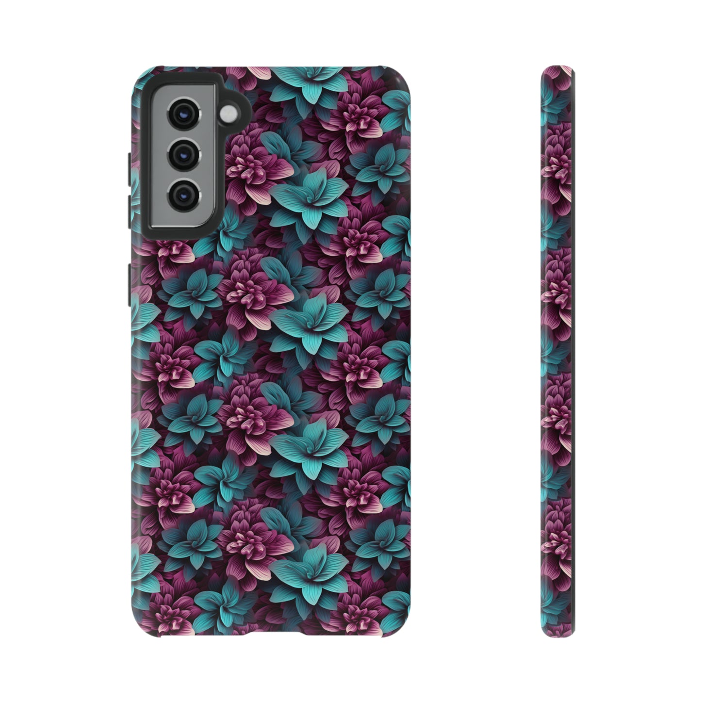 3D Flowers Tough Cases