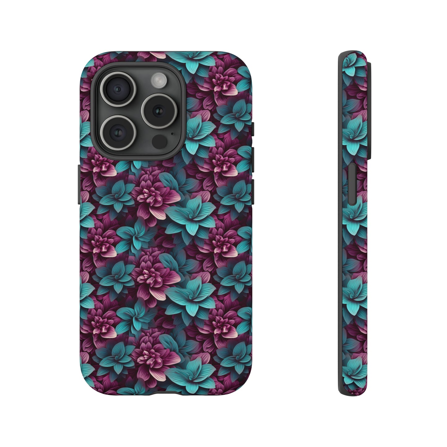 3D Flowers Tough Cases