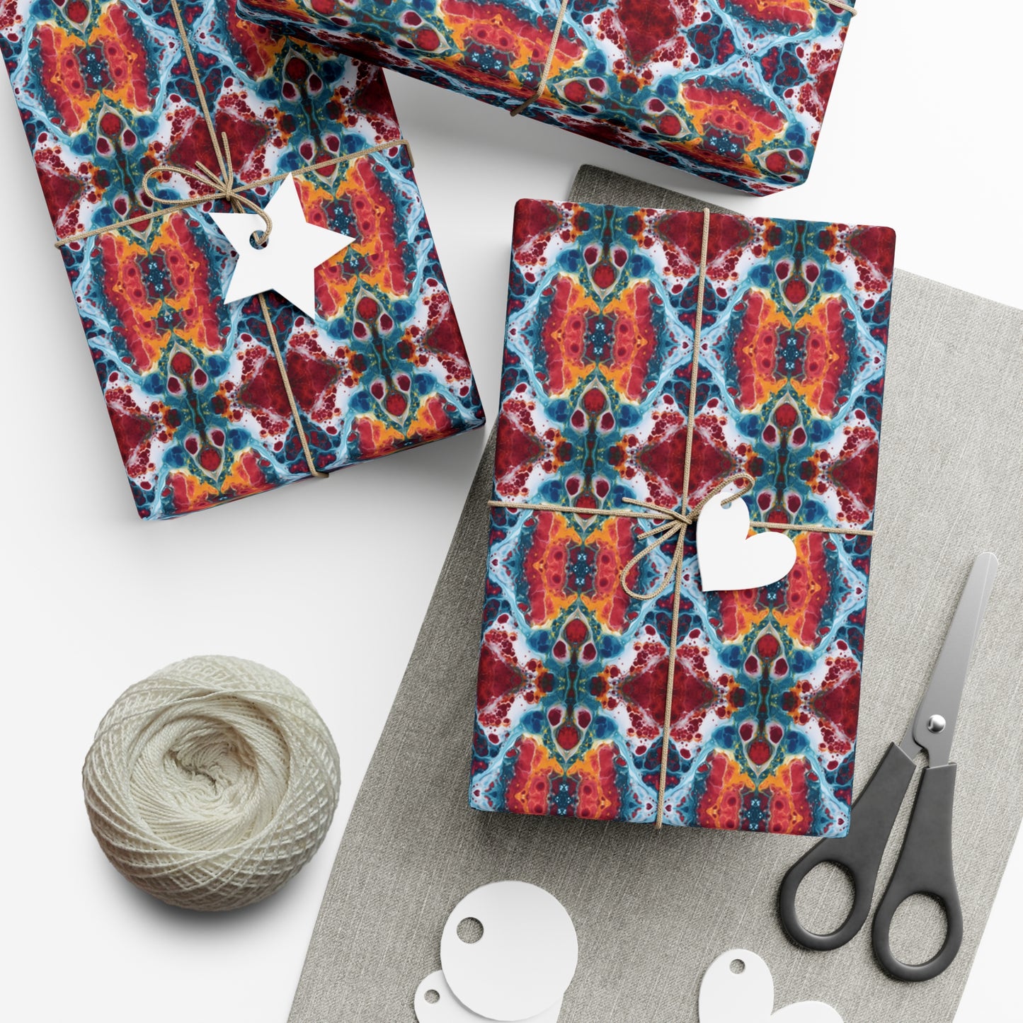 Colorful paint splatter pattern Gift Wrap Papers