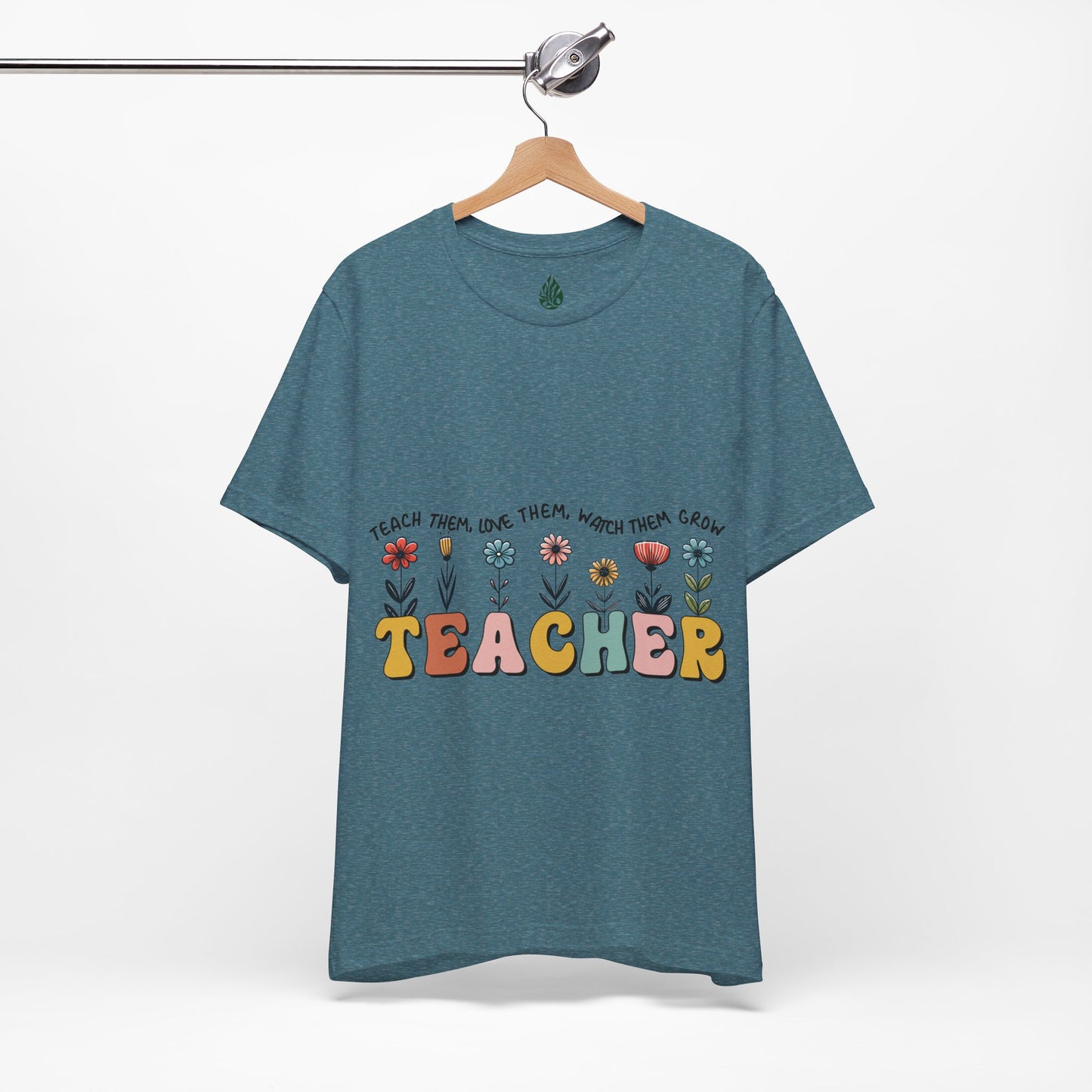 Teacher love them Unisex Jersey Short Sleeve Tee|Gift|Gift for lover|Gift for Mom|Gift for Girlfriend|Gift for Wife|Gift for Teacher|Teacher