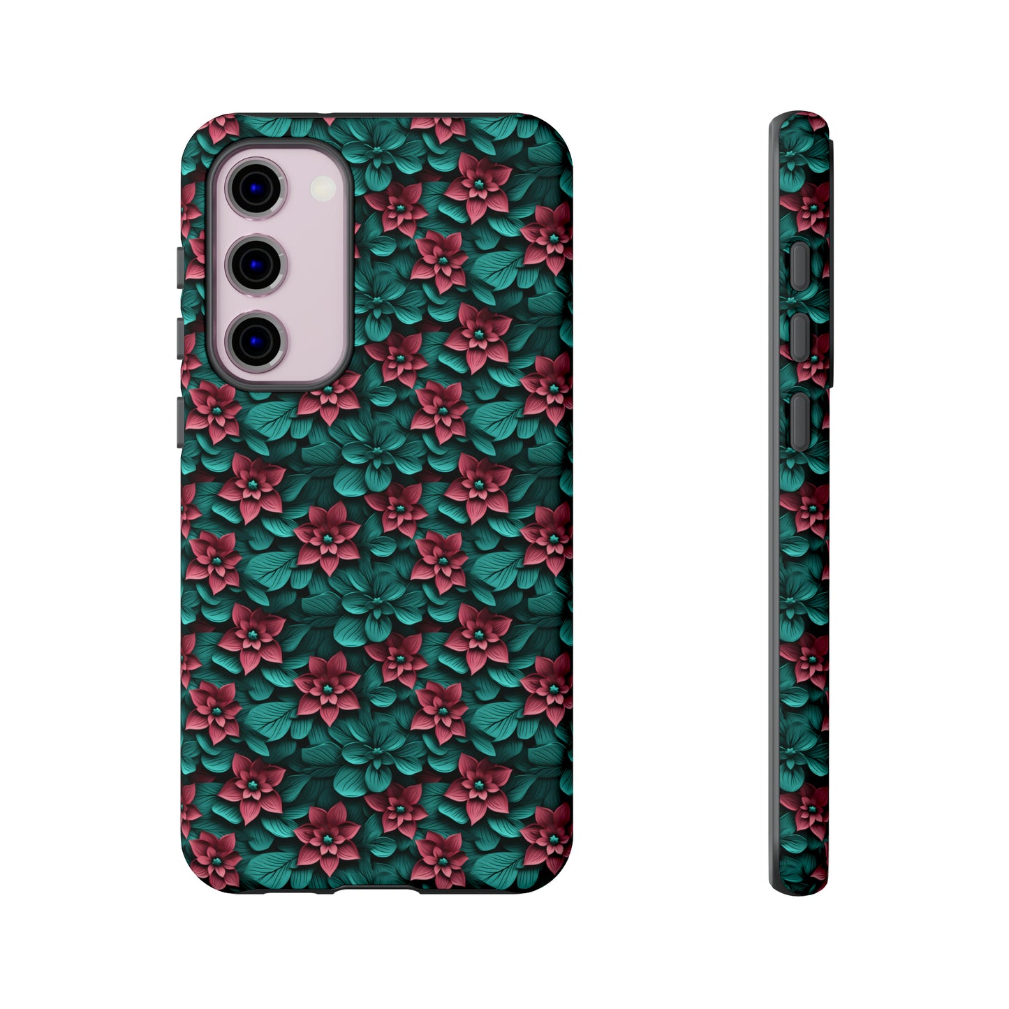 3D flowers Tough Cases