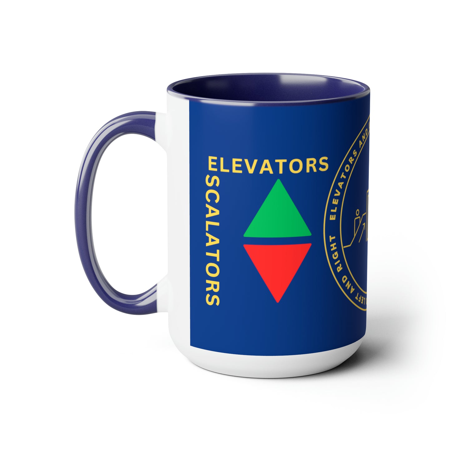 ELevators and Escalators Coffee Mugs, 15oz