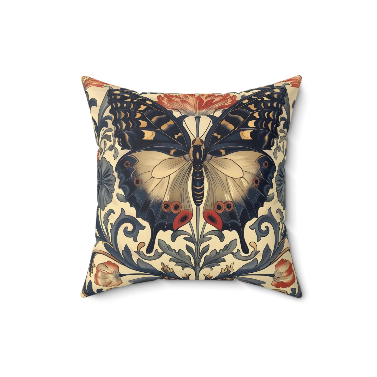 3d Butterfly Spun Square Pilloww