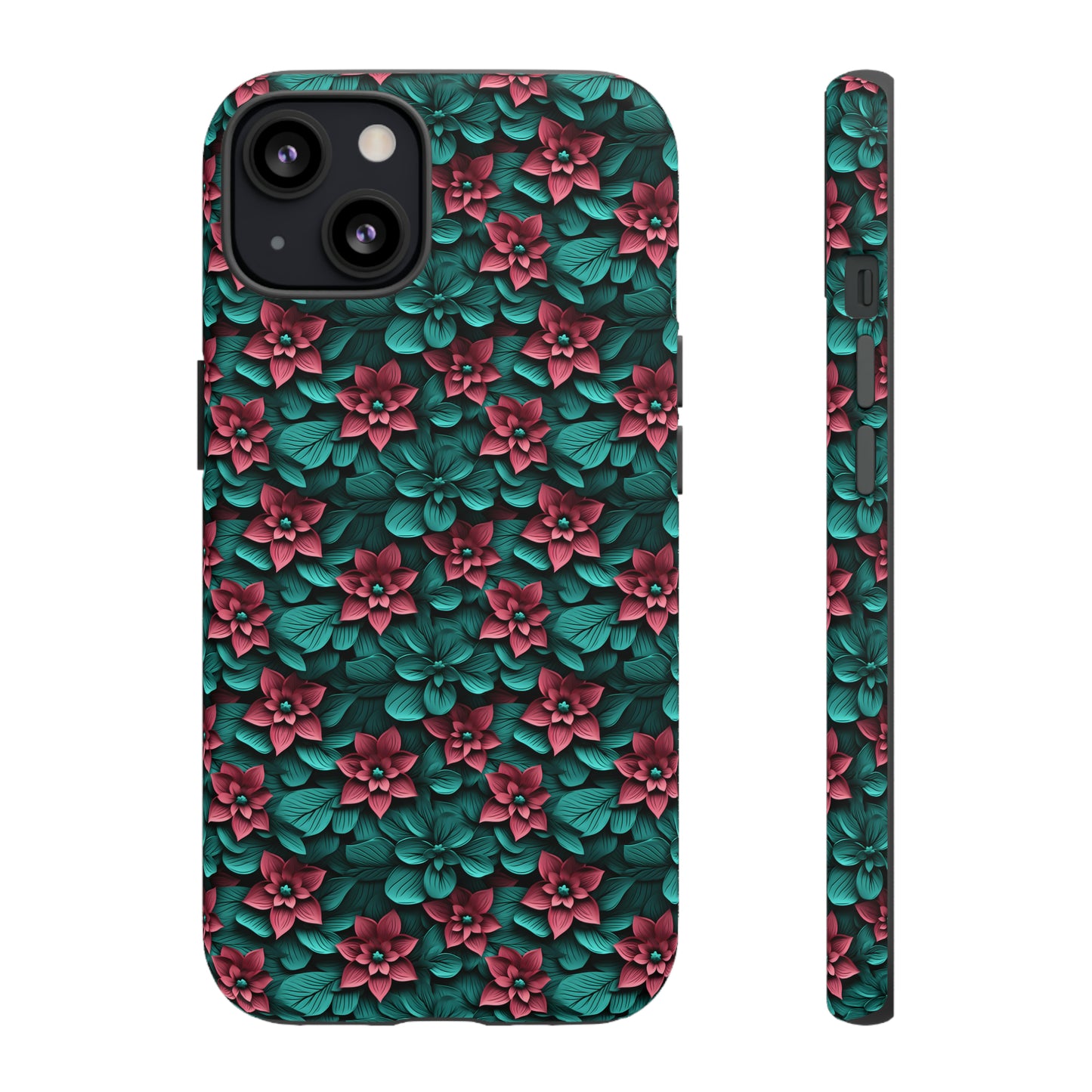 3D flowers Tough Cases