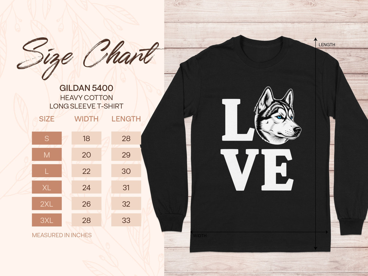 LOVE Husky Dog Gildan 5400 Long Sleeve T-Shirt Product