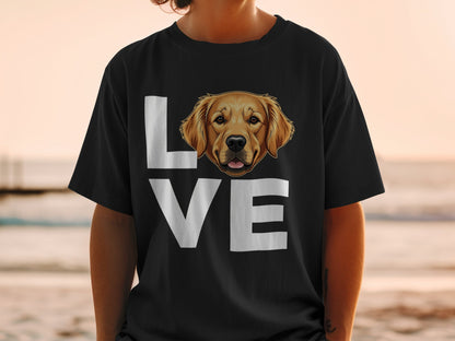 Golden Retriever Love Graphic T-Shirt for Pet Lovers