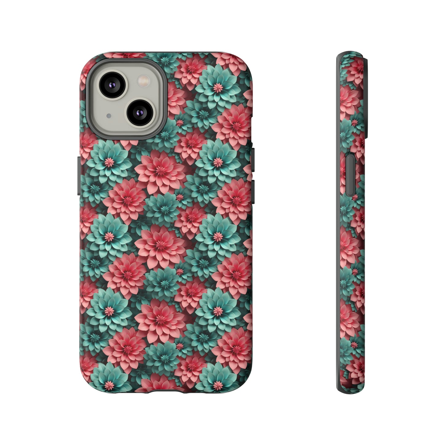 3D Flowers Tough Cases