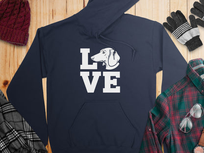 Love Dog Graphic Hoodie Perfect for Dog Lovers