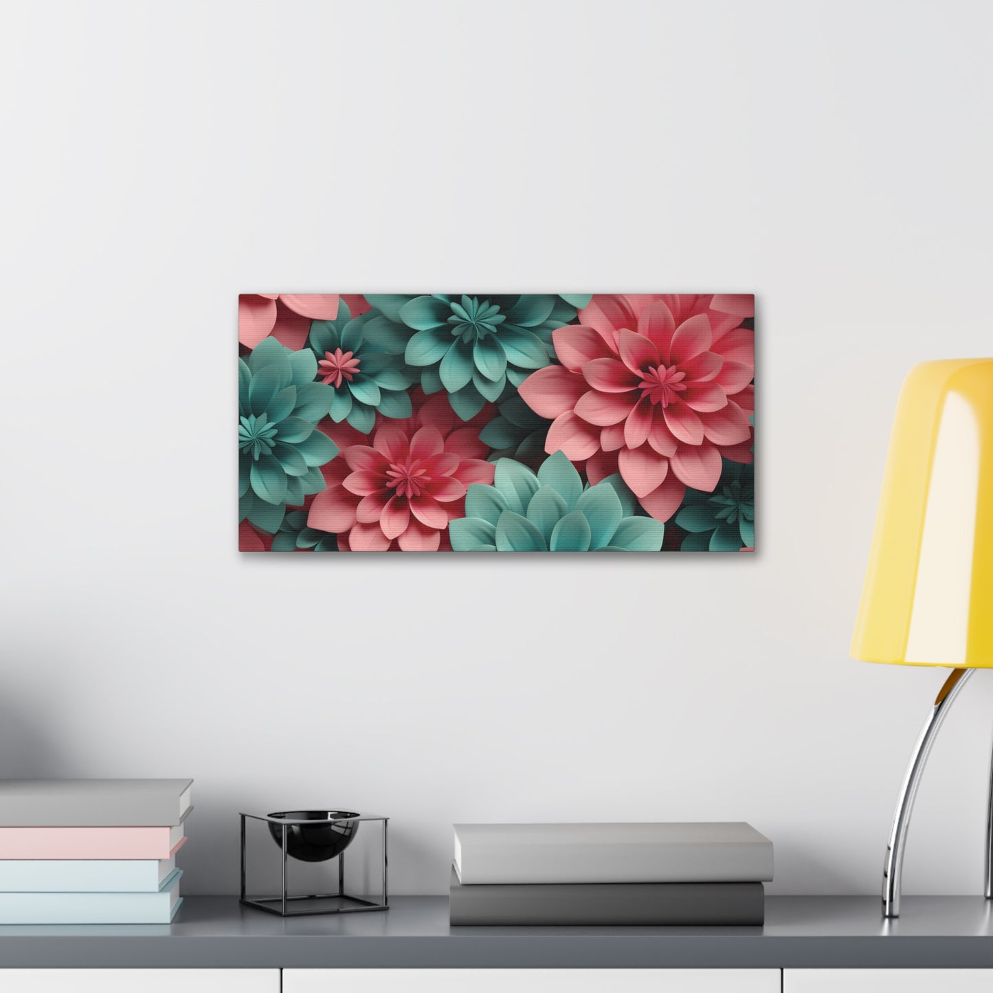 3D Flowers Gallery Wraps