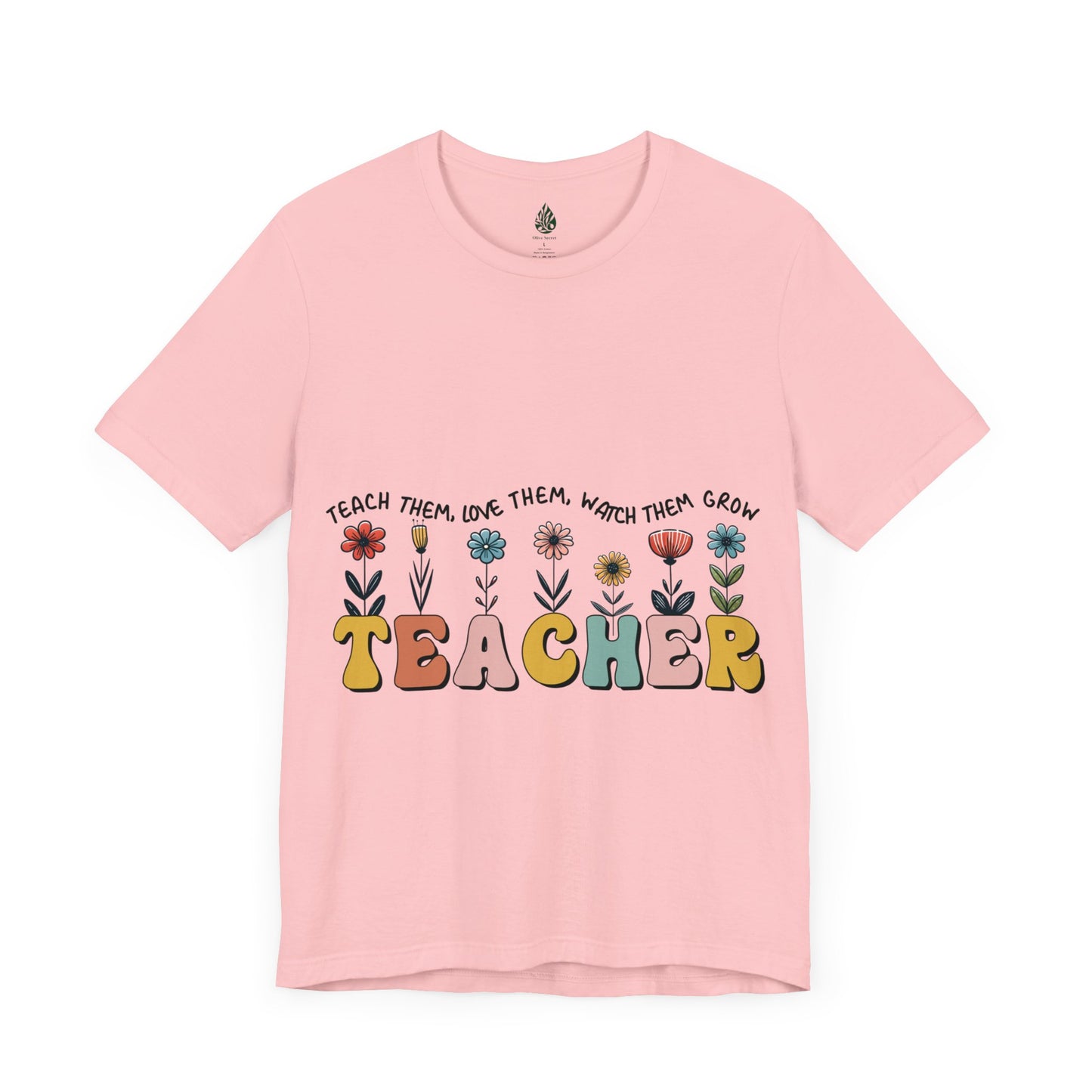 Teacher love them Unisex Jersey Short Sleeve Tee|Gift|Gift for lover|Gift for Mom|Gift for Girlfriend|Gift for Wife|Gift for Teacher|Teacher