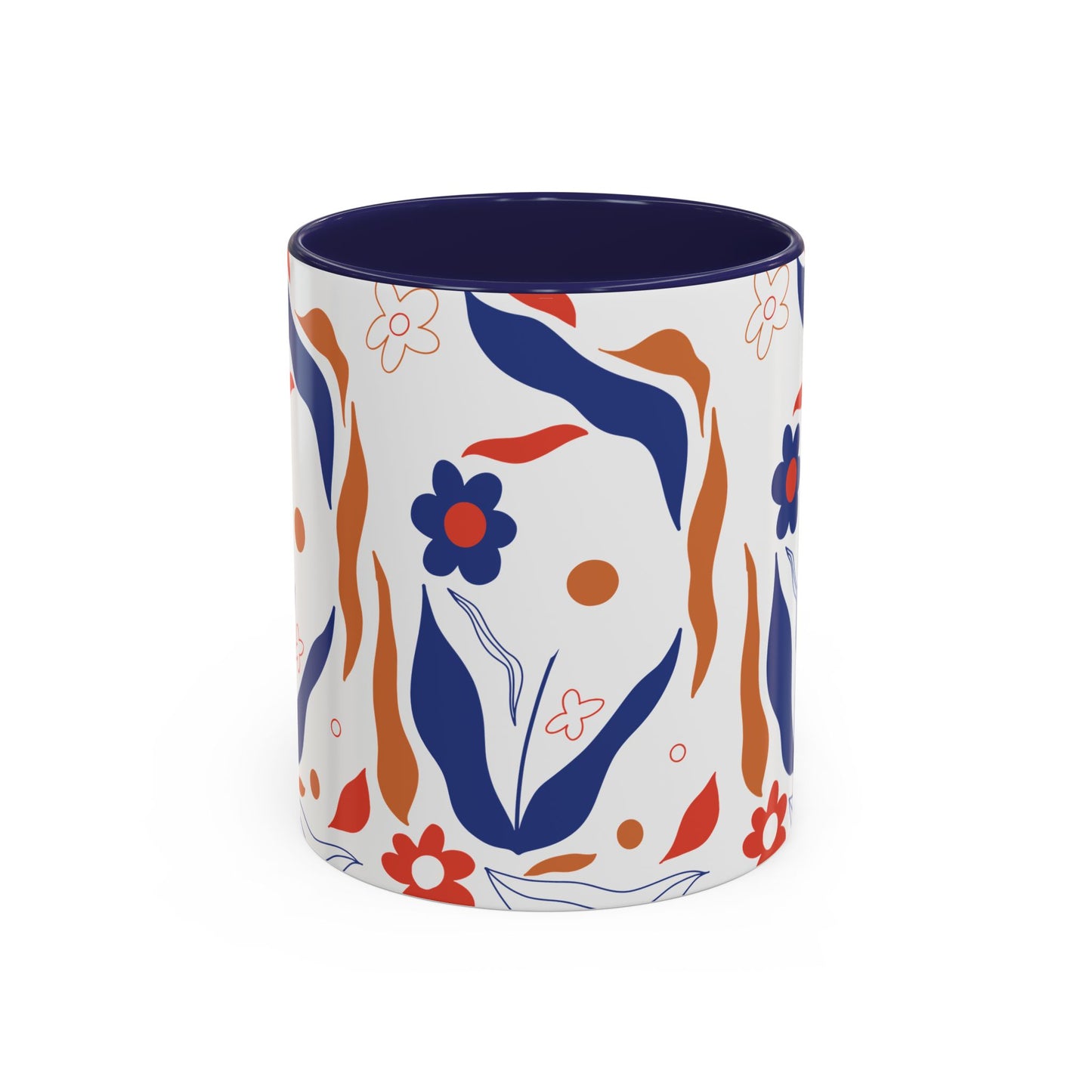 Floral Accent Coffee Mug