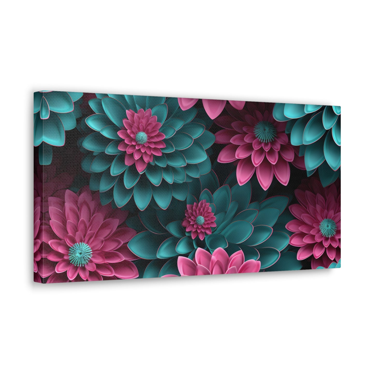 3D Flowers Gallery Wraps