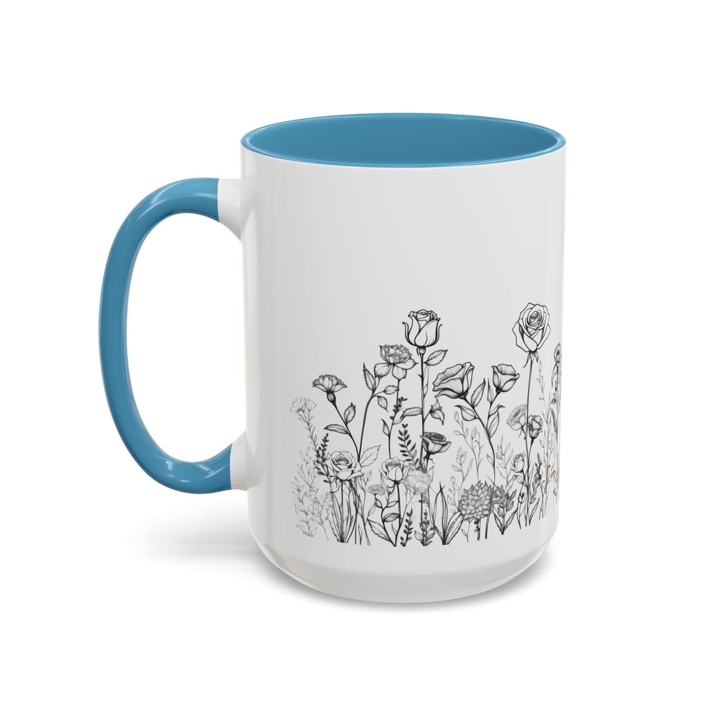 flowers Accent Coffee Mug (11, 15oz)