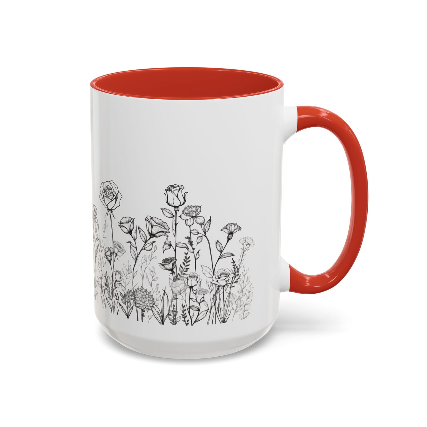 flowers Accent Coffee Mug (11, 15oz)