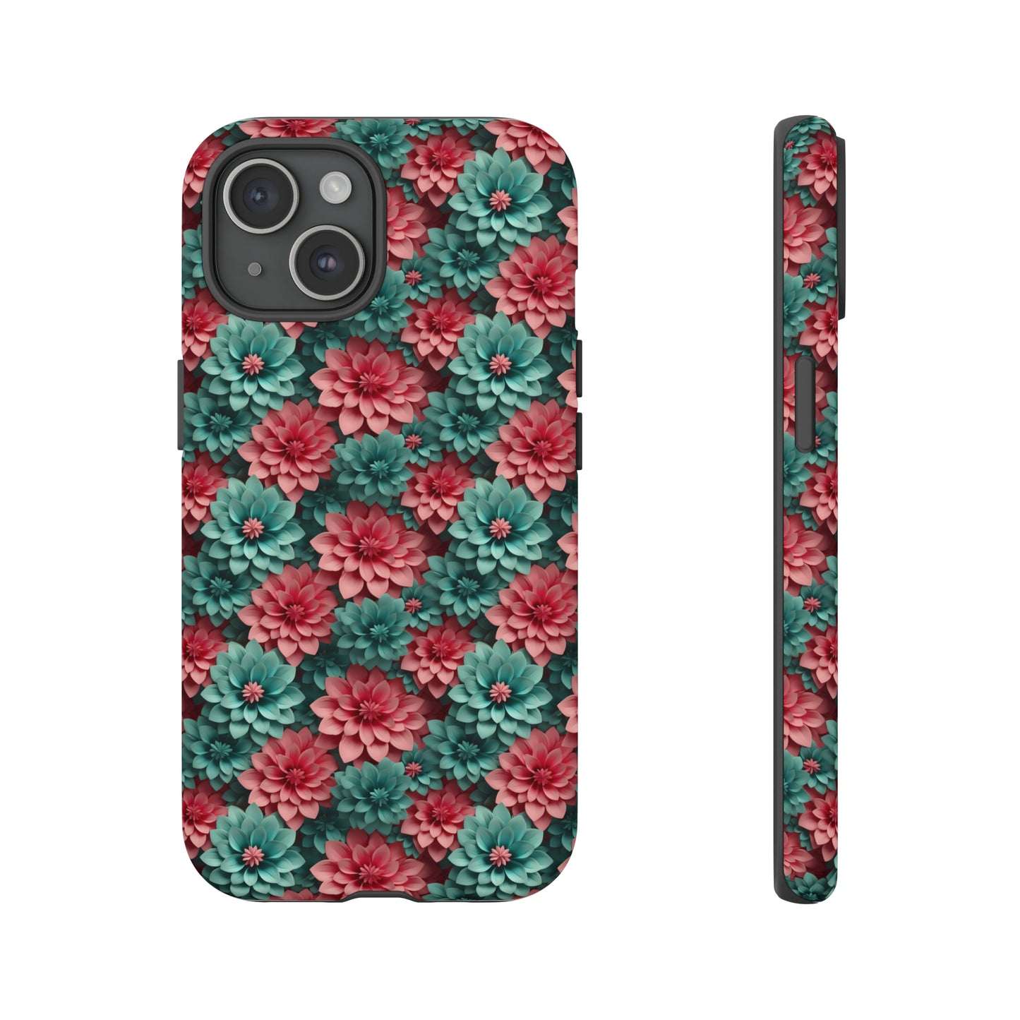 3D Flowers Tough Cases