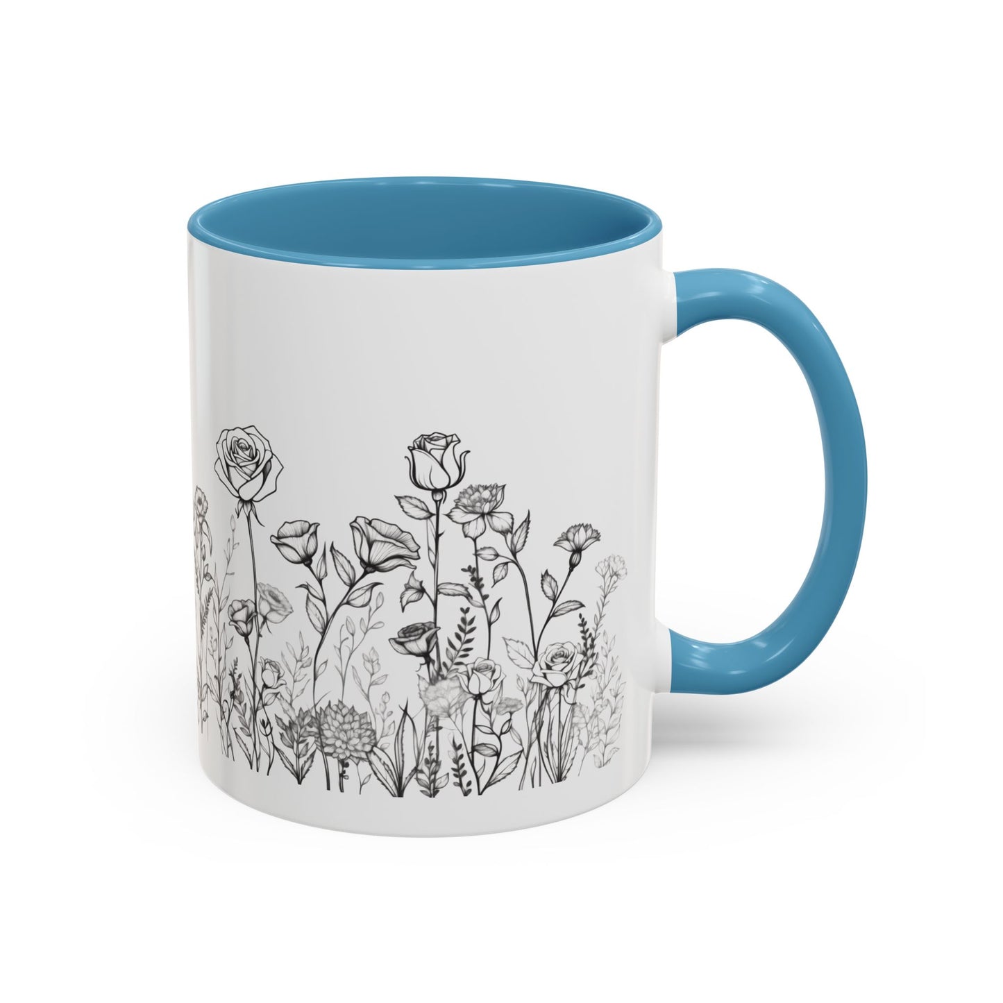 flowers Accent Coffee Mug (11, 15oz)